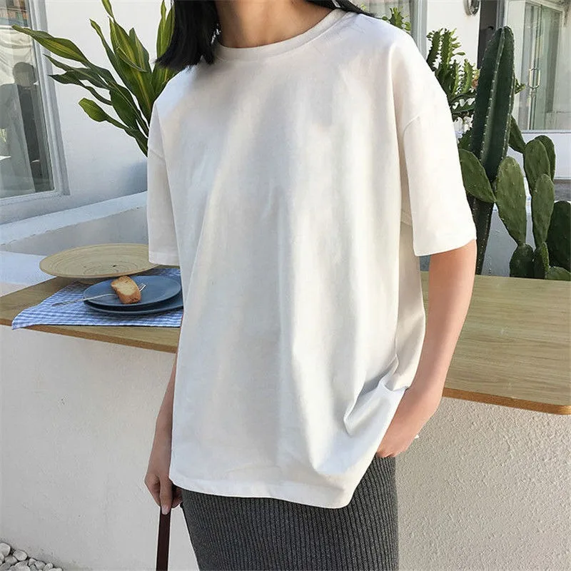 Short Sleeved T-shirt Women with Pure White Clothes and Pure Cotton Bottom New 2024 Summer Outerwear Top Student White Clothing
Short Sleeved T-shirt Women with Pure White Clothes and Pure Cotton Bottom New 2024 Summer Outerwear Top Student White Clothing