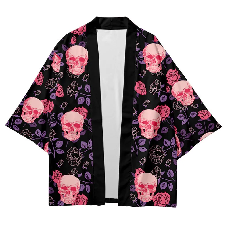 Skeleton Flower Print Shirt Clothing Traditional Haori Cosplay Kimono Women Men Japanese Asian Streetwear Cardigan Yukata
Skeleton Flower Print Shirt Clothing Traditional Haori Cosplay Kimono Women Men Japanese Asian Streetwear Cardigan Yukata