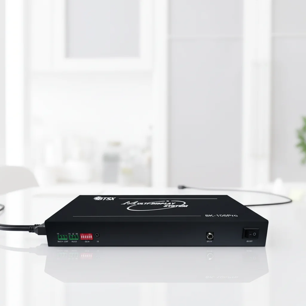 8K Controller: HDMI/DP Dual Input, 6xHDMI Outputs - Works for Multi-Picture Display in Professional Settings
8K Controller: HDMI/DP Dual Input, 6xHDMI Outputs - Works for Multi-Picture Display in Professional Settings