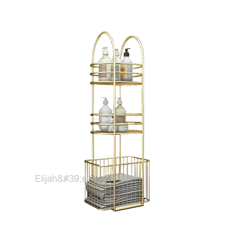 Nordic Bathroom Storage Rack Floor Light Luxury Wrought Iron Simple Modern Bathroom Metal Stand Clothes Toilet Shelf Organizer
Nordic Bathroom Storage Rack Floor Light Luxury Wrought Iron Simple Modern Bathroom Metal Stand Clothes Toilet Shelf Organizer