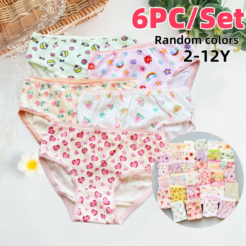 6PCS/Lot Kids Underwear Baby Girls Panties Cotton Floral Print Toddlers Shorts Briefs Cute Kid Panties Children's Underpants
6PCS/Lot Kids Underwear Baby Girls Panties Cotton Floral Print Toddlers Shorts Briefs Cute Kid Panties Children's Underpants