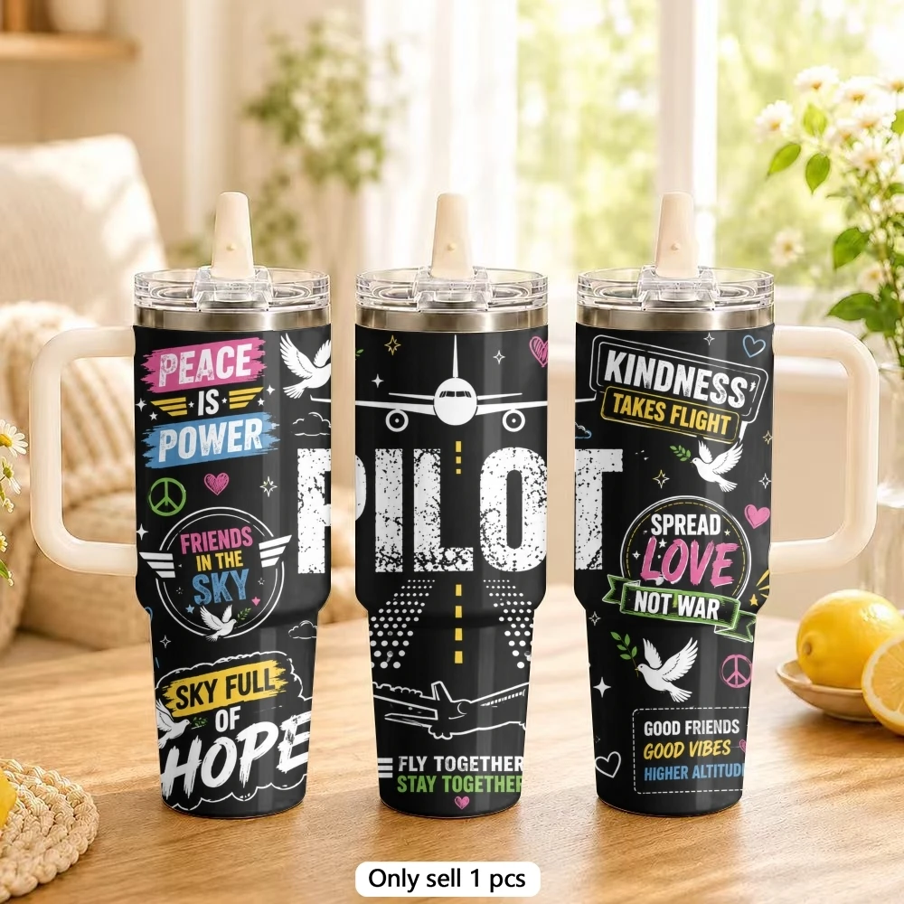 Peaceful Driving Vacuum Flasks 40oz Stainless Steel Tumbler with Handle Straw Lid Vacuum Insulated Double Wall Leak Proof
Peaceful Driving Vacuum Flasks 40oz Stainless Steel Tumbler with Handle Straw Lid Vacuum Insulated Double Wall Leak Proof