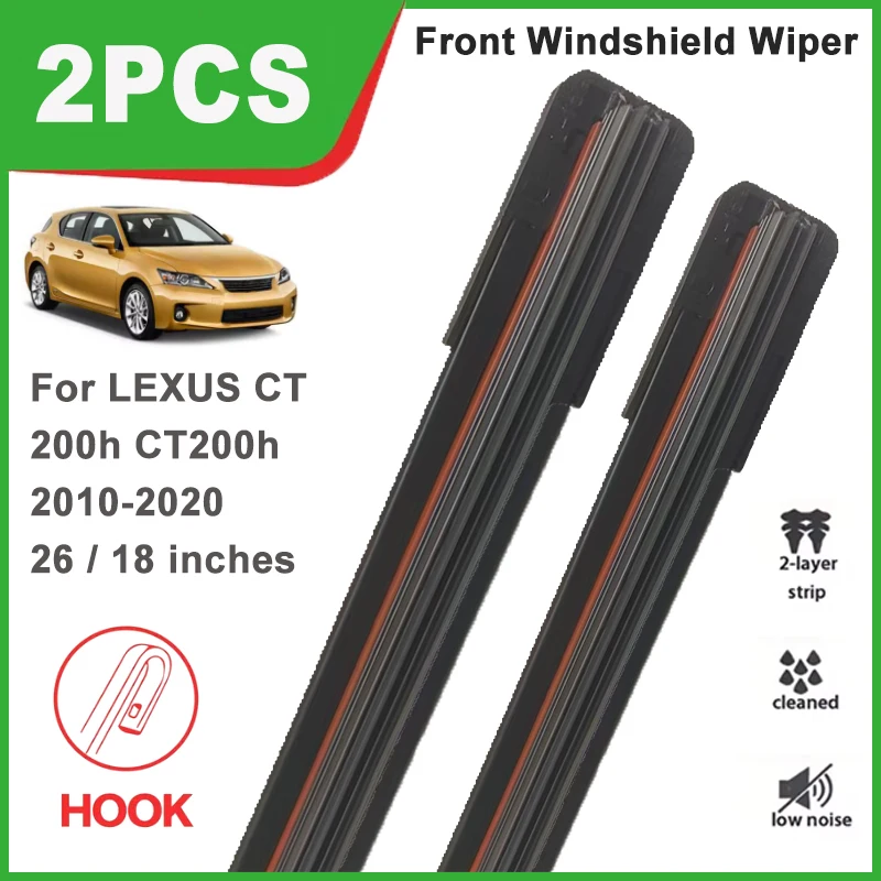 26"+18" Double Rubber Front Wiper Blades, Durable Windscreen Windshield Replacement Part For LEXUS CT 200h CT200h 2010-2020 2011
26"+18" Double Rubber Front Wiper Blades, Durable Windscreen Windshield Replacement Part For LEXUS CT 200h CT200h 2010-2020 2011