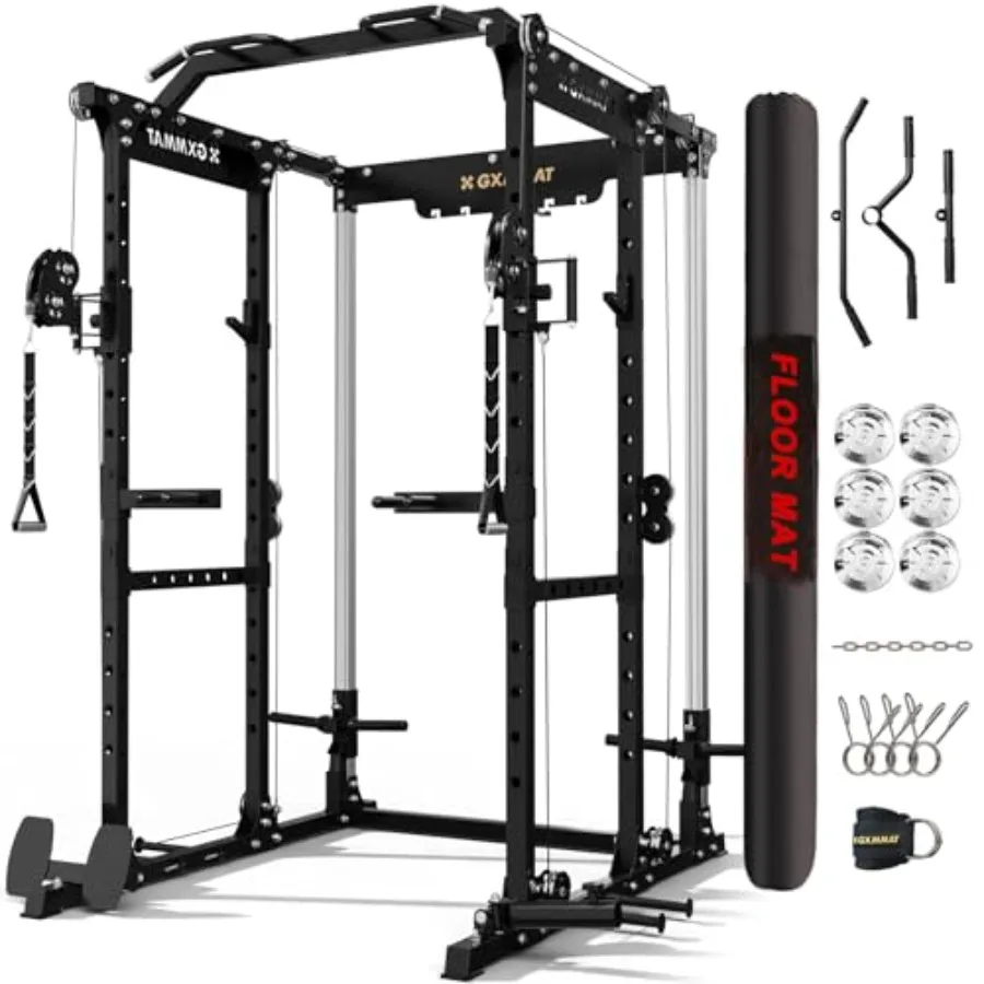Многофункциональная силовая рама X6 Power Cage 2200LB с независимой двойной алюминиевой роликовой системой для домашних тренировок и силовых упражнений
Многофункциональная силовая рама X6 Power Cage 2200LB с независимой двойной алюминиевой роликовой системой для домашних тренировок и силовых упражнений