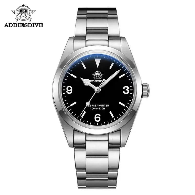 ADDIESDIVE Luxury 36mm Quartz Watch Stainless Steel Sapphire 100m Waterproof BGW-9 Luminous Wristwatch Reloj Hombre
ADDIESDIVE Luxury 36mm Quartz Watch Stainless Steel Sapphire 100m Waterproof BGW-9 Luminous Wristwatch Reloj Hombre