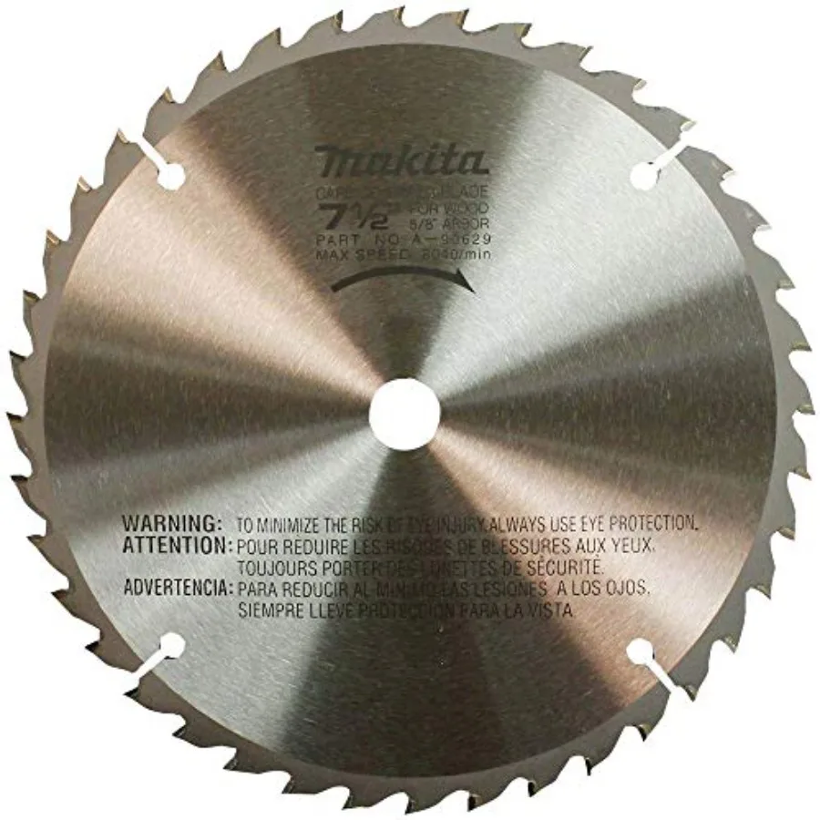A-90629 7-1/2-Inch 40 Tooth Carbide Tipped Wood Saw Blade Silver
A-90629 7-1/2-Inch 40 Tooth Carbide Tipped Wood Saw Blade Silver