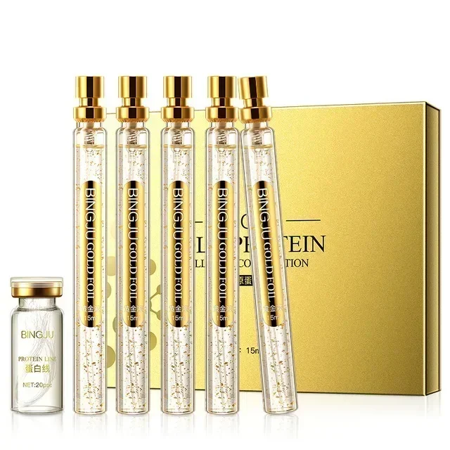 Silk Gold Protein Line Carving Anti Aging Essence Set Serum Firming Fade Fine Wrinkle Skin Care Set
Silk Gold Protein Line Carving Anti Aging Essence Set Serum Firming Fade Fine Wrinkle Skin Care Set