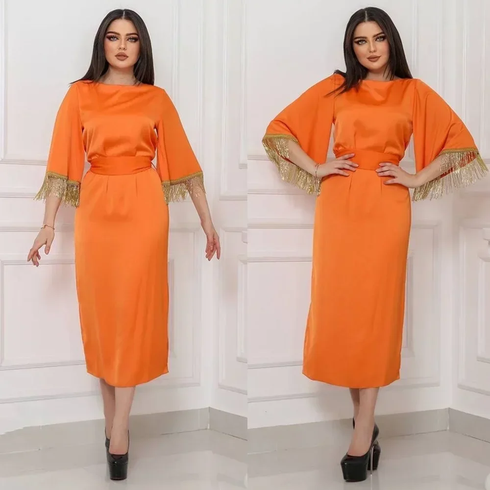 Satin Fringe Arabic Dress Party Evening Caftan Ramadan Eid Muslim Woman Abaya Islam Clothing Dubai Moroccan Kaftan Jalabiya Gown
Satin Fringe Arabic Dress Party Evening Caftan Ramadan Eid Muslim Woman Abaya Islam Clothing Dubai Moroccan Kaftan Jalabiya Gown