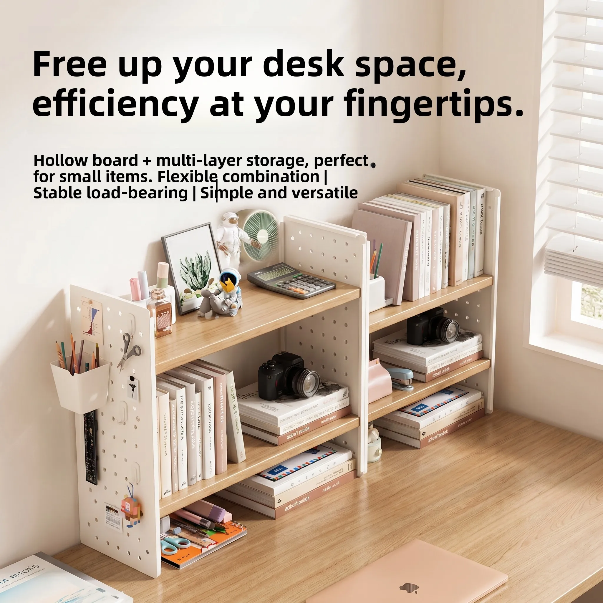 Desktop Organizer Rack Multi-layer Hole Board Office Workstation Female Student Bookshelf Book Storage Arrangement Rack
Desktop Organizer Rack Multi-layer Hole Board Office Workstation Female Student Bookshelf Book Storage Arrangement Rack