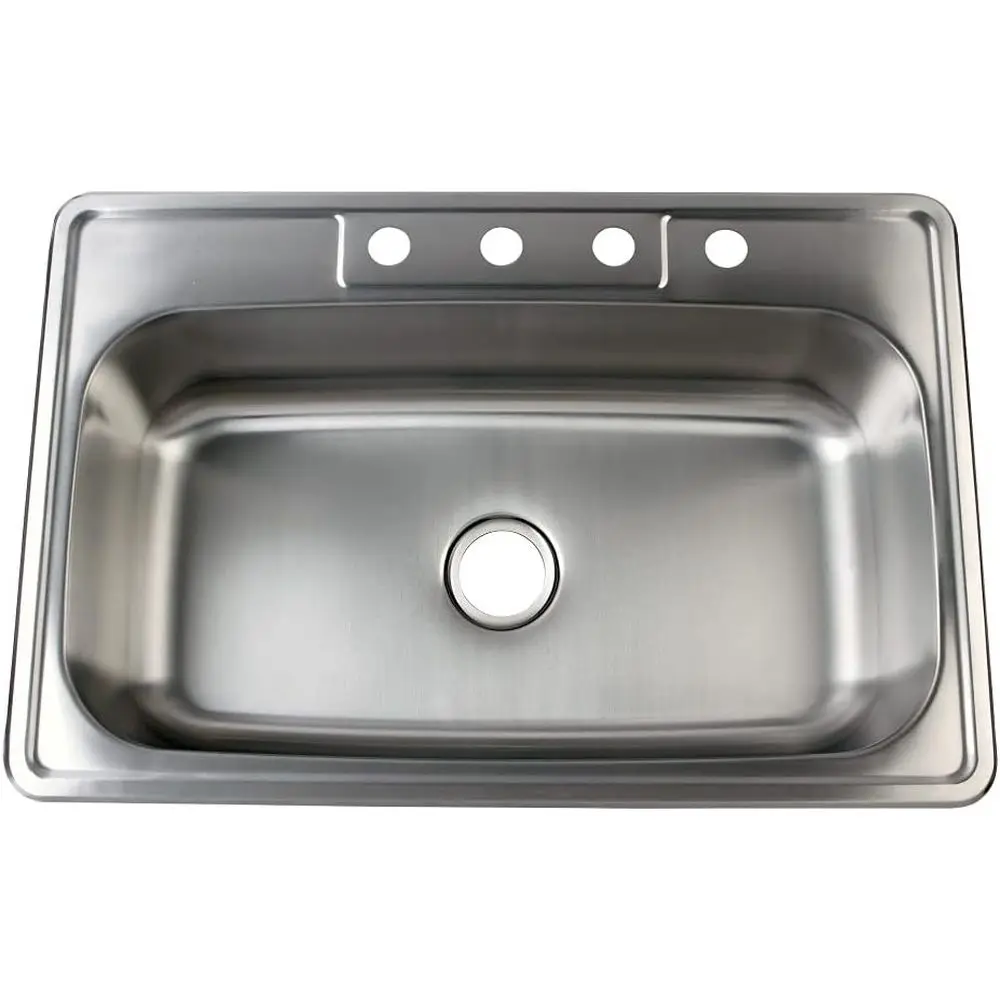 GKTS332290 Studio Sel Rimming Single Bowl Sink, 33-Inch L x 22-Inch W x 9-Inch H, Brushed Stainless Steel
GKTS332290 Studio Sel Rimming Single Bowl Sink, 33-Inch L x 22-Inch W x 9-Inch H, Brushed Stainless Steel