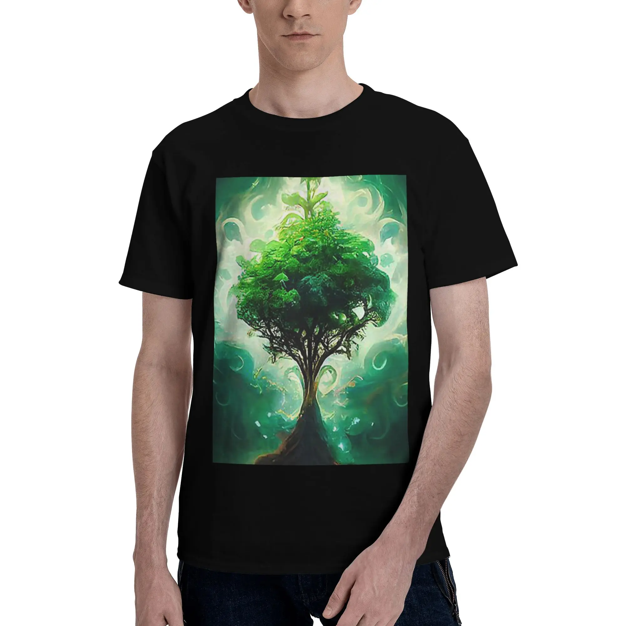 Футболка из 100% хлопка Magic Green Tree, мужские классические футболки, мужские футболки с круглым вырезом и коротким рукавом, S-6XL
Футболка из 100% хлопка Magic Green Tree, мужские классические футболки, мужские футболки с круглым вырезом и коротким рукавом, S-6XL