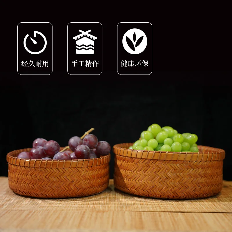 Handmade Bamboo Tea Set Storage Pot Type Box Household Pastry Snack Storage Basket Fruit Plate Woven Charcoal Basket Products
Handmade Bamboo Tea Set Storage Pot Type Box Household Pastry Snack Storage Basket Fruit Plate Woven Charcoal Basket Products