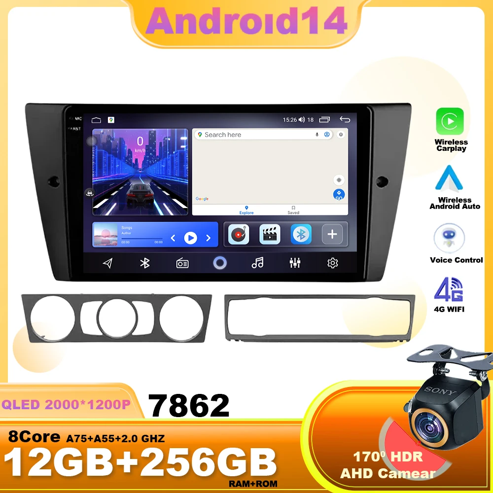 Android14 For BMW 3-Series E90 E91 E92 E93 2005 - 2013 Car Radio Navigation Multimedia Video Player WIFI 4G Wireless Carplay GPS
Android14 For BMW 3-Series E90 E91 E92 E93 2005 - 2013 Car Radio Navigation Multimedia Video Player WIFI 4G Wireless Carplay GPS