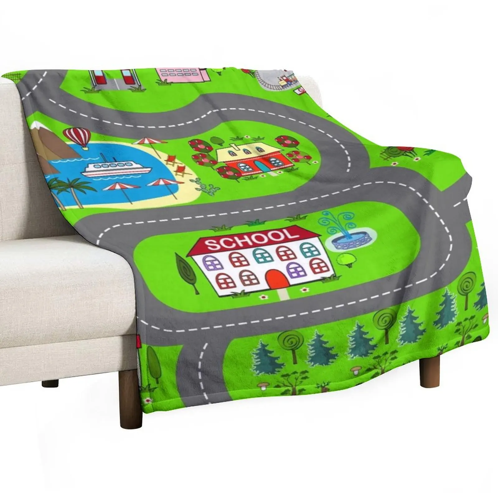 Kids Street Road Cars House Throw Blanket Flannels Thin bed plaid Warm Blankets
Kids Street Road Cars House Throw Blanket Flannels Thin bed plaid Warm Blankets