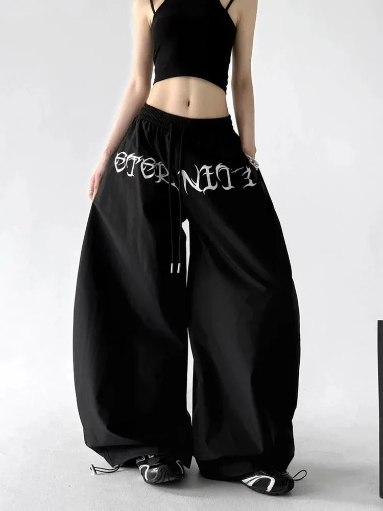 Streetwear Cargo Pants Women Summer Letter Print Hottie Loose Wide Leg Trouser Vintage Casual Hop Female High Waist Pants
Streetwear Cargo Pants Women Summer Letter Print Hottie Loose Wide Leg Trouser Vintage Casual Hop Female High Waist Pants