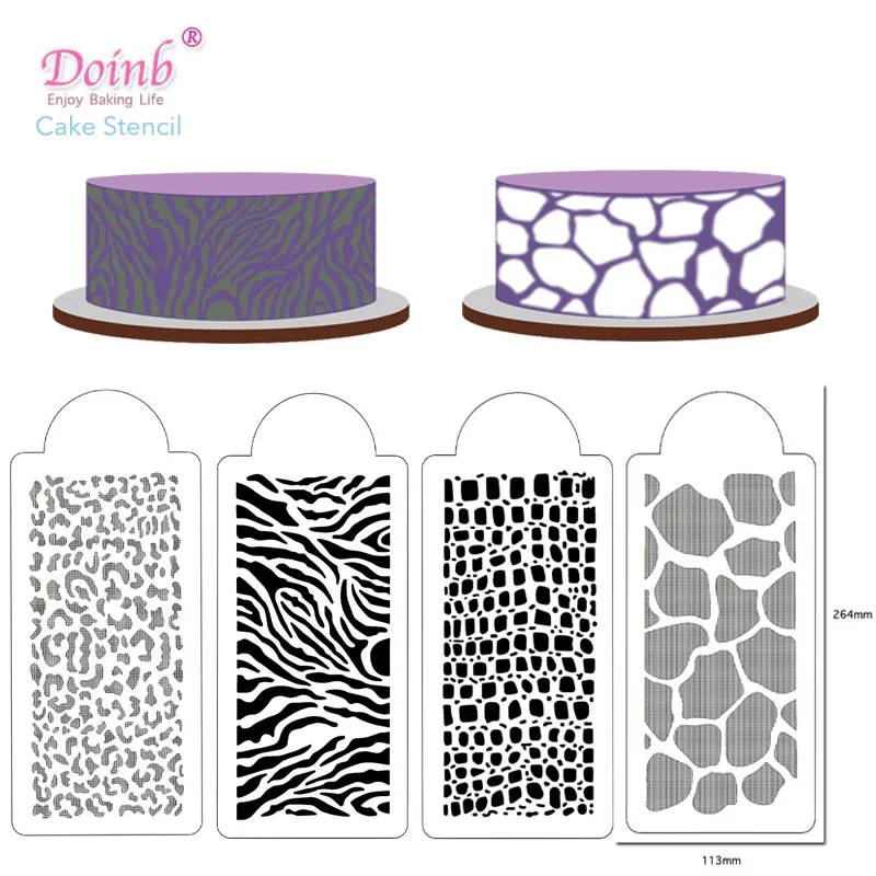 4PCS/SET Cow Pattern Stencil Flower Fondant Cake Template Mould Border Lace Decoration Icing Sugarcraft Tools
4PCS/SET Cow Pattern Stencil Flower Fondant Cake Template Mould Border Lace Decoration Icing Sugarcraft Tools