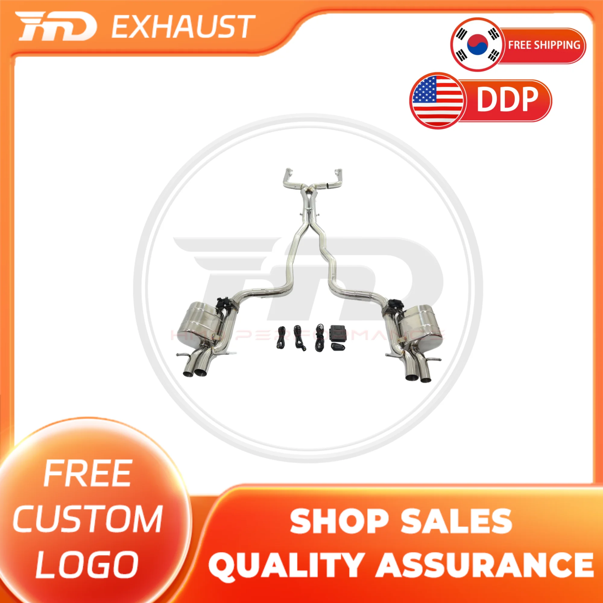 HMD Hot Sale Exhaust Stainless Steel Performance Catback for Mercedes Benz AMG C63 W205 S205 4.0T 2015+ Muffler With Valve
HMD Hot Sale Exhaust Stainless Steel Performance Catback for Mercedes Benz AMG C63 W205 S205 4.0T 2015+ Muffler With Valve