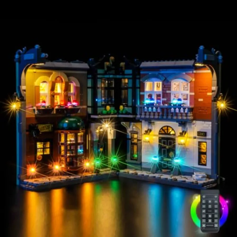Upgraded Led Light Kit Compatible with Lego Sherlock Holmes Book Nook Building Set, RC Version Compatible with Lego 10351 Model
Upgraded Led Light Kit Compatible with Lego Sherlock Holmes Book Nook Building Set, RC Version Compatible with Lego 10351 Model