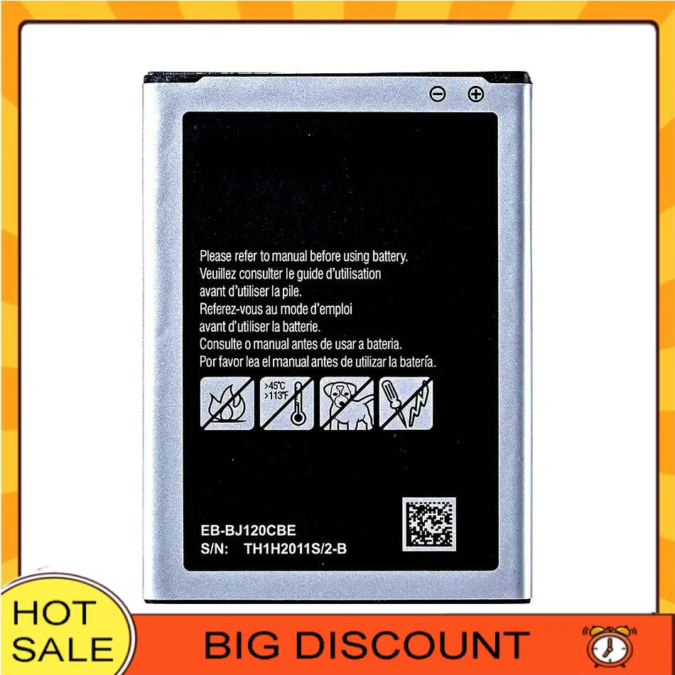 Mobile Phone Battery EB-BJ120CBE 2050Mah For Samsung Galaxy J1 2016 Edition Version J120F Express 3 J120A J120T J120 SM-J120F
Mobile Phone Battery EB-BJ120CBE 2050Mah For Samsung Galaxy J1 2016 Edition Version J120F Express 3 J120A J120T J120 SM-J120F