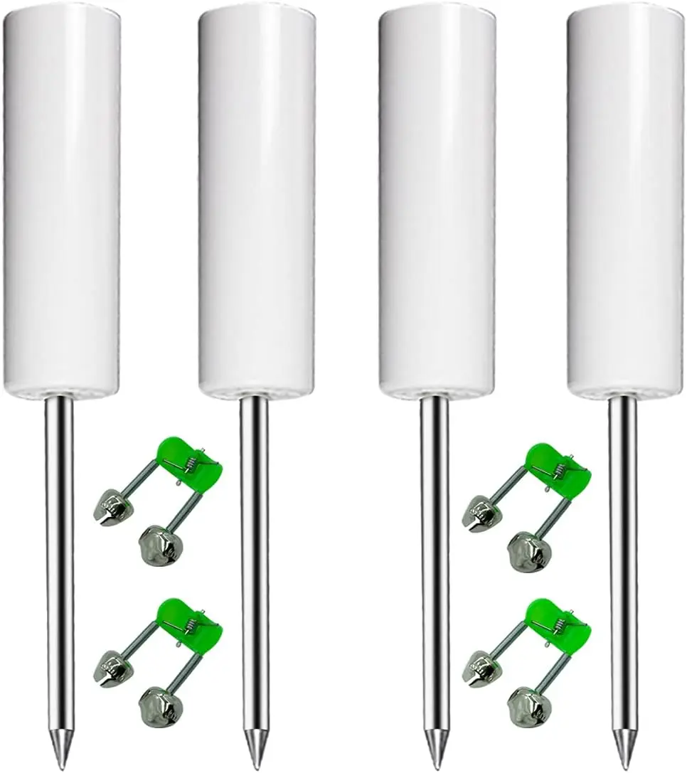 4 Pack Fishing Rod Holders Ground for Bank Fishing, Beach Support Stand with Reinforced PVC and 4 Free Alarm Bells
4 Pack Fishing Rod Holders Ground for Bank Fishing, Beach Support Stand with Reinforced PVC and 4 Free Alarm Bells