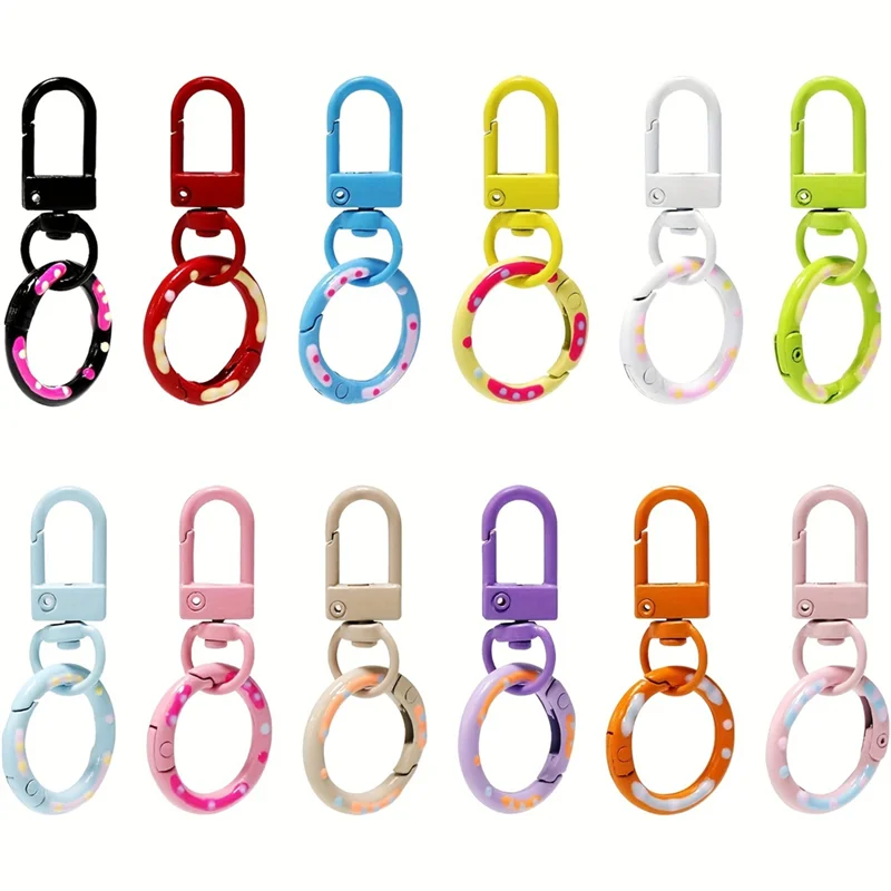 YLS-For KEYRINGS Buckle,Bags Accessory, 12Color O Rings Round Lobster Claw Clasps,Cute Metal Keychain Ring Carabiner Clips
YLS-For KEYRINGS Buckle,Bags Accessory, 12Color O Rings Round Lobster Claw Clasps,Cute Metal Keychain Ring Carabiner Clips