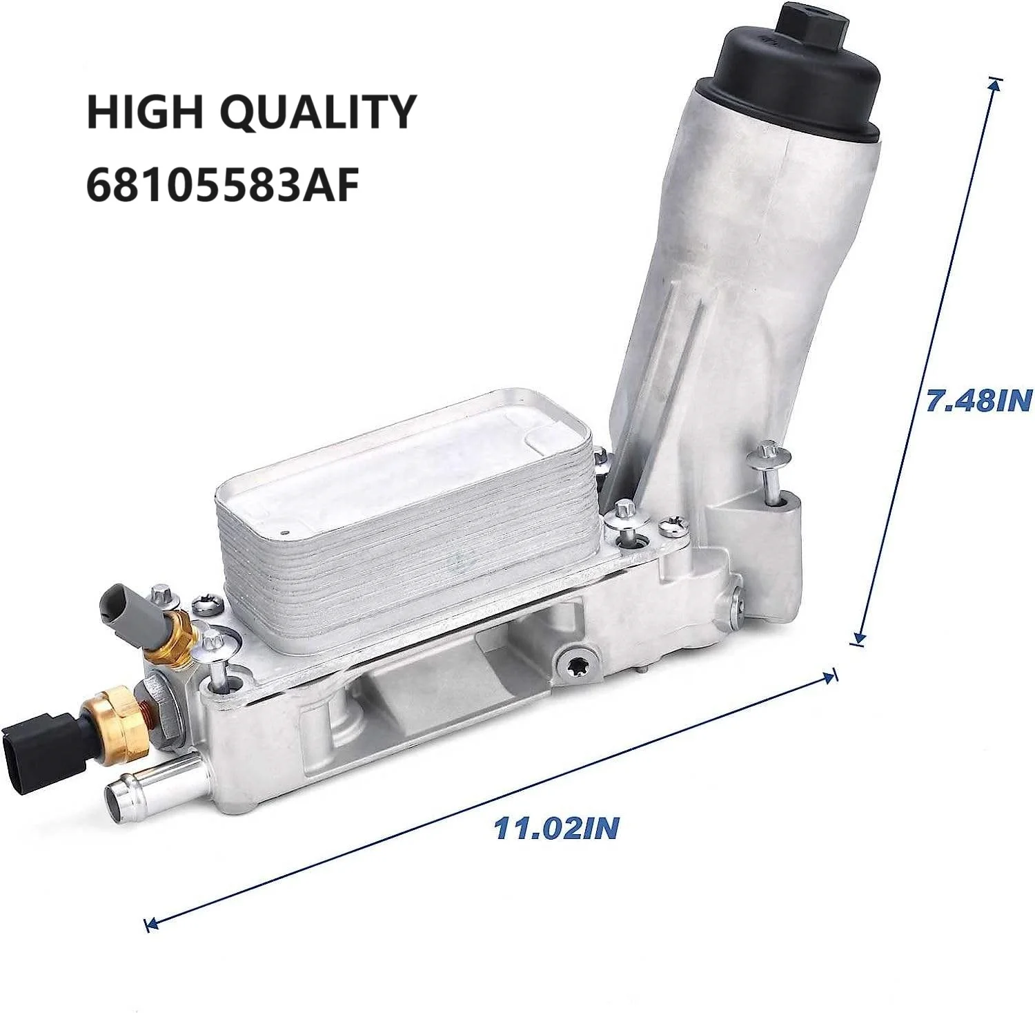 Aluminum Engine Oil Filter Housing Oil Cooler 5184294AE 68105583af With Adapter For Chrysler 200 300 Durango 3.6L V6
Aluminum Engine Oil Filter Housing Oil Cooler 5184294AE 68105583af With Adapter For Chrysler 200 300 Durango 3.6L V6