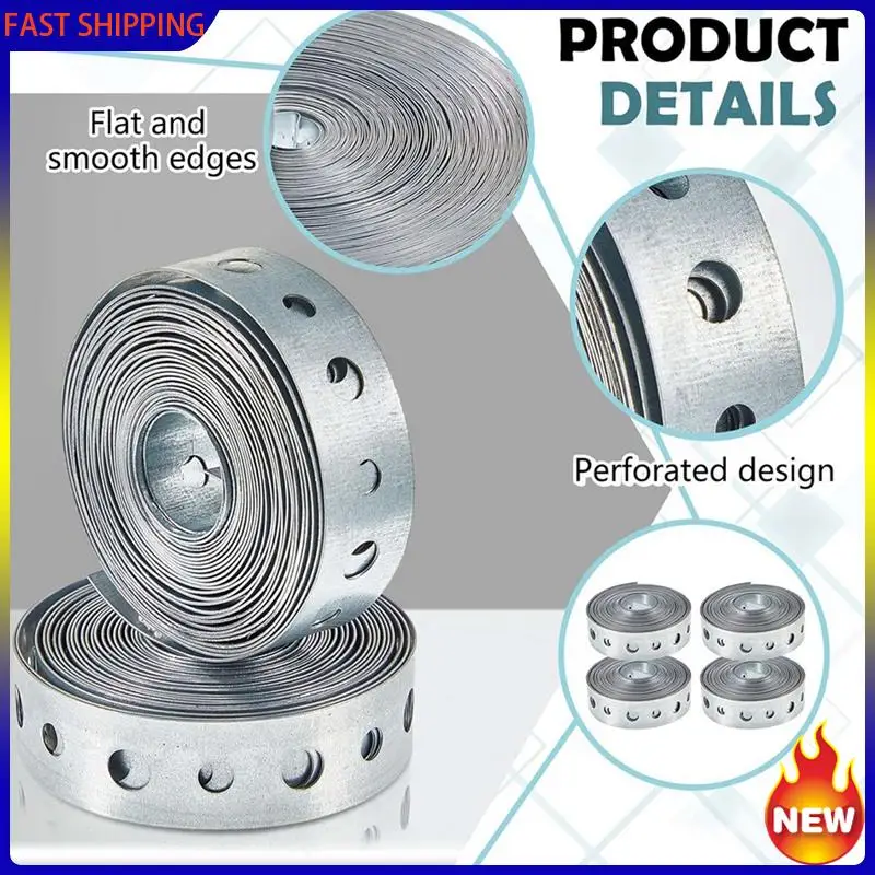 Especial 8 Pcs Galvanized Hanger Strap Metal Strapping With Holes Pipe Hanger For Pipe Supports Hanging, 10 Ft
Especial 8 Pcs Galvanized Hanger Strap Metal Strapping With Holes Pipe Hanger For Pipe Supports Hanging, 10 Ft
