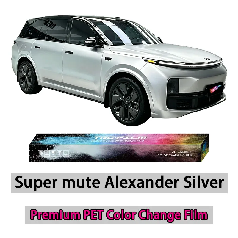 TRG film high-quality vehicle color change film: Ultra matte Alexander silver (matte PET vinyl film - original car paint series)
TRG film high-quality vehicle color change film: Ultra matte Alexander silver (matte PET vinyl film - original car paint series)