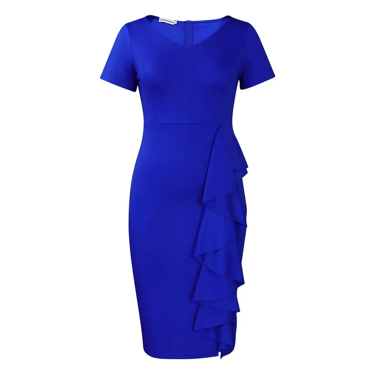 New Women's Dress 2024 Short Sleeved Solid Color Slim Fit Office Ladies Dress Bag Hip Ruffled High Waisted Tongle Long Dress
New Women's Dress 2024 Short Sleeved Solid Color Slim Fit Office Ladies Dress Bag Hip Ruffled High Waisted Tongle Long Dress