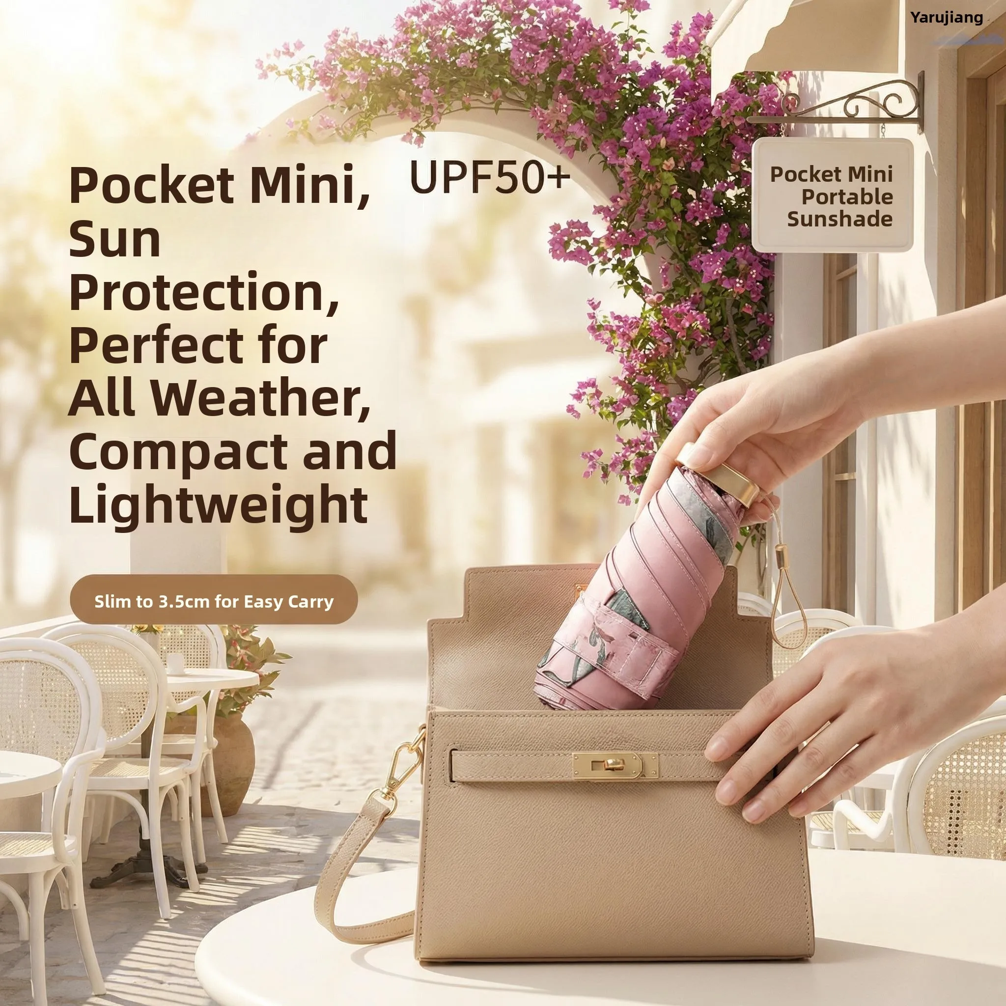 Portable Women's Umbrella UV Protection Sunshade Super Lightweight Compact Durable Five-fold Rain And Sun Dual-use Umbrella
Portable Women's Umbrella UV Protection Sunshade Super Lightweight Compact Durable Five-fold Rain And Sun Dual-use Umbrella