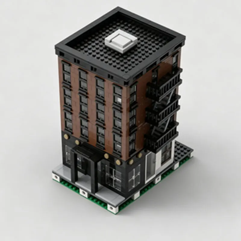 MOC854PCS Small Particle Building Blocks: City Street Scene, Building, Apartment Model, Creative Assembly Ornament, Gift
MOC854PCS Small Particle Building Blocks: City Street Scene, Building, Apartment Model, Creative Assembly Ornament, Gift