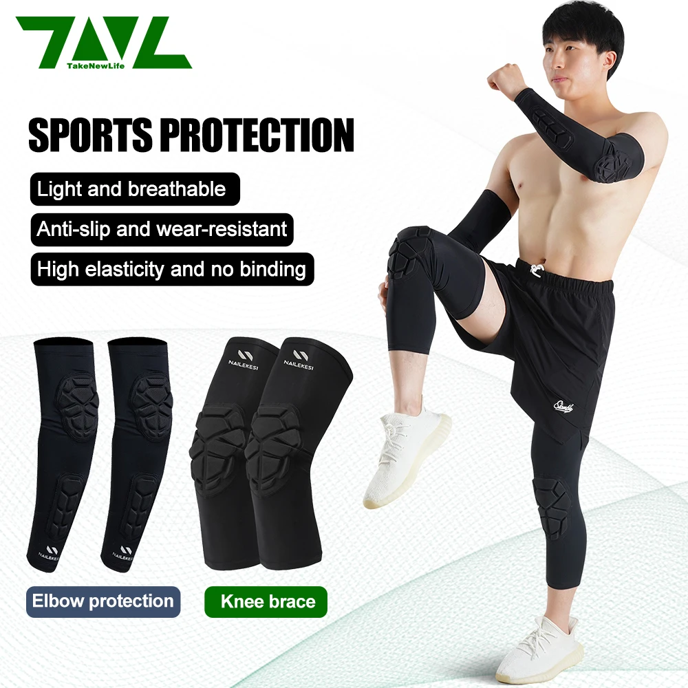 1 Pair Knee Braces Elbow Pads Sports Protective Gear Set Breathable with Thickened Anti-collision Pads for Sports Ball Games
1 Pair Knee Braces Elbow Pads Sports Protective Gear Set Breathable with Thickened Anti-collision Pads for Sports Ball Games