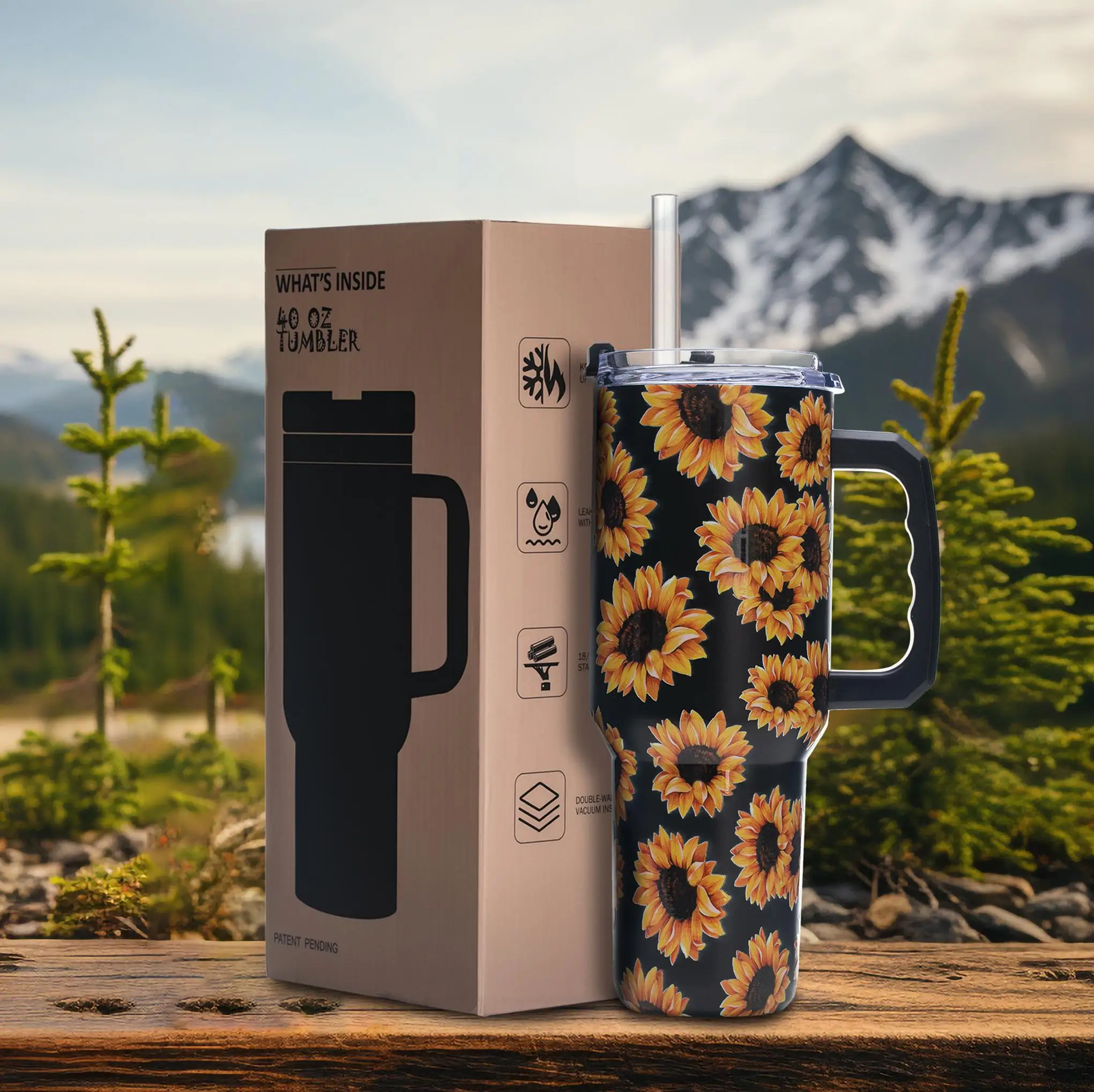 Sunflower 40oz Vacuum Tumbler for Women – Stainless Steel Insulated Cup, Gift for Wife, Mom or Teacher
Sunflower 40oz Vacuum Tumbler for Women – Stainless Steel Insulated Cup, Gift for Wife, Mom or Teacher