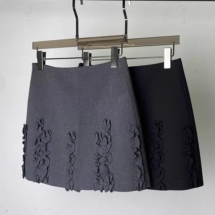 Black High Waist A-Line Skirt for Women Spring Summer Fashion Small Size Padded Wood Grain Wrap Body Skirt
Black High Waist A-Line Skirt for Women Spring Summer Fashion Small Size Padded Wood Grain Wrap Body Skirt