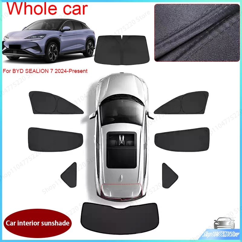 Car Black Windows Privacy Sunshade For BYD SEALION 7 2024-Present Auto Anti-UV Heat Insulation Protect Cover Interior Accessory
Car Black Windows Privacy Sunshade For BYD SEALION 7 2024-Present Auto Anti-UV Heat Insulation Protect Cover Interior Accessory