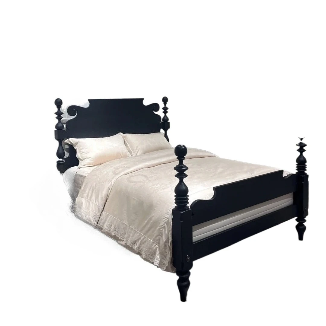American light luxury solid wood French modern bedroom special-shaped simple master bedroom princess bed villa bed
American light luxury solid wood French modern bedroom special-shaped simple master bedroom princess bed villa bed