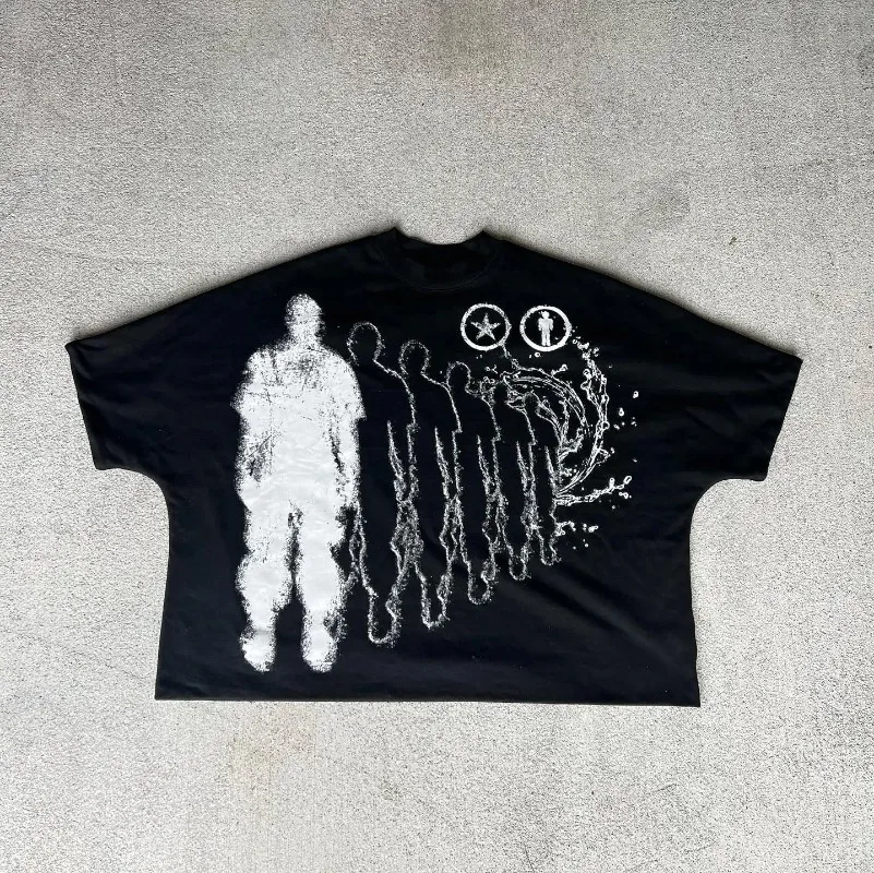 American Trendy Gothic Punk Letter Printed Oversized T-Shirt Men's Y2K Street Hip-Hop Loose Versatile Casual Cotton Top
American Trendy Gothic Punk Letter Printed Oversized T-Shirt Men's Y2K Street Hip-Hop Loose Versatile Casual Cotton Top