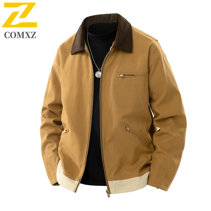 Original Jacket Men 2025 Autumn New Street Fashion Brand Retro Splicing Lapel Work Jacket Men's Loose Sport Windproof Coat
Original Jacket Men 2025 Autumn New Street Fashion Brand Retro Splicing Lapel Work Jacket Men's Loose Sport Windproof Coat