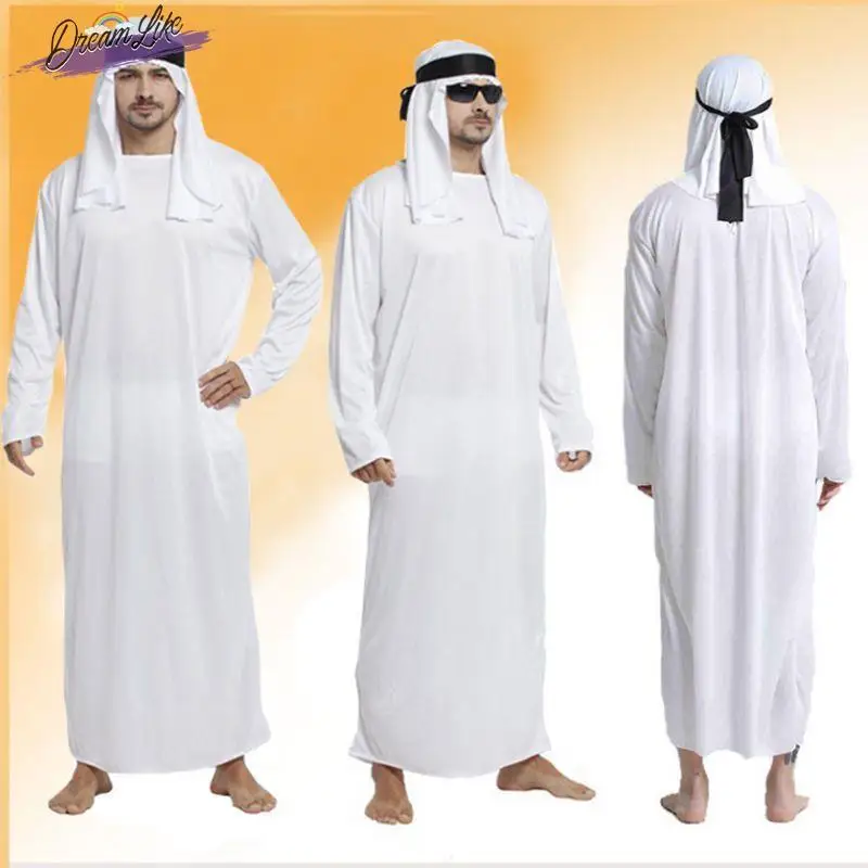 Adult Men's Halloween Cosplay Performance Costume Arab Prince King Chief Suit Middle East Dubai Ethnic Traditional Stage Outfit
Adult Men's Halloween Cosplay Performance Costume Arab Prince King Chief Suit Middle East Dubai Ethnic Traditional Stage Outfit