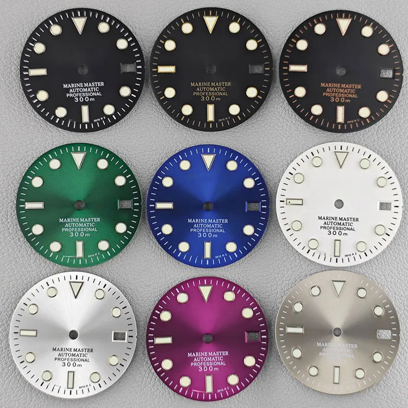 NH35 dial 28.5mm S marine master sun pattern modification accessories for NH35/36 movement
NH35 dial 28.5mm S marine master sun pattern modification accessories for NH35/36 movement
