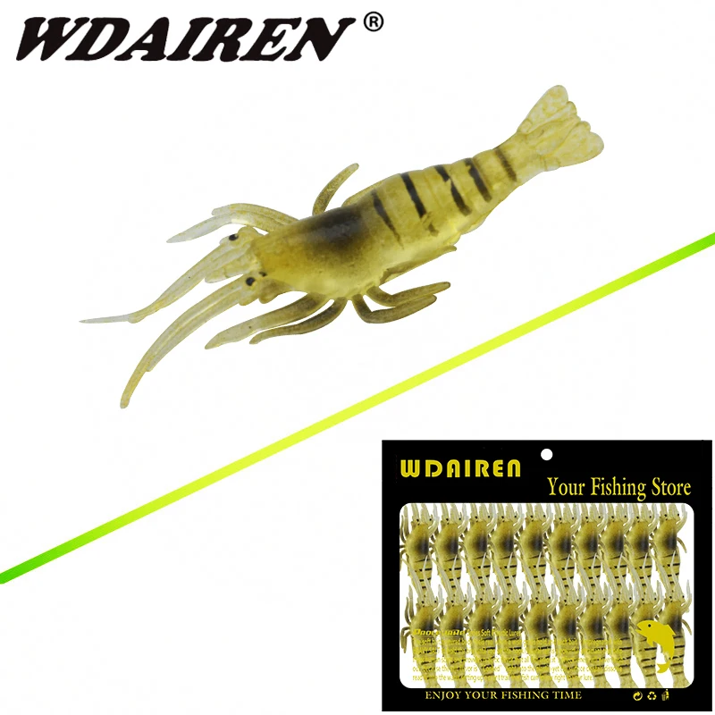 20pcs/lot shrimp Soft Fishing Lure 45mm 1.2g Silicone Creature Lure For Fishing Soft Bait Shrimp Bass Bait Peche Fishing Gear
20pcs/lot shrimp Soft Fishing Lure 45mm 1.2g Silicone Creature Lure For Fishing Soft Bait Shrimp Bass Bait Peche Fishing Gear