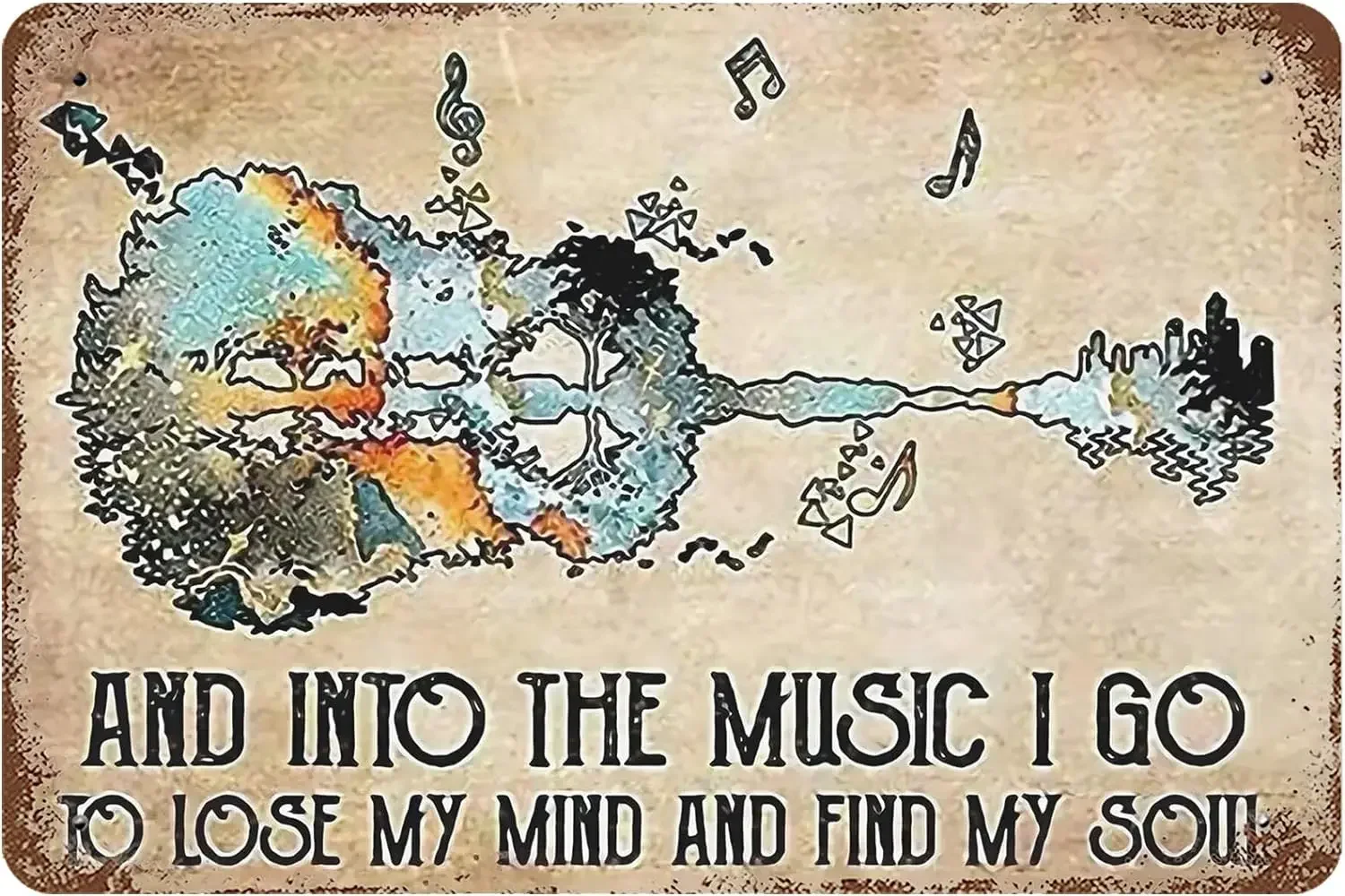 Vintage Metal Tin Sign 8x12 Inches, Novelty Music Lessons Guitar Wall Decor Into Music I Go Lose My Mind Find My Soul Poster for
Vintage Metal Tin Sign 8x12 Inches, Novelty Music Lessons Guitar Wall Decor Into Music I Go Lose My Mind Find My Soul Poster for