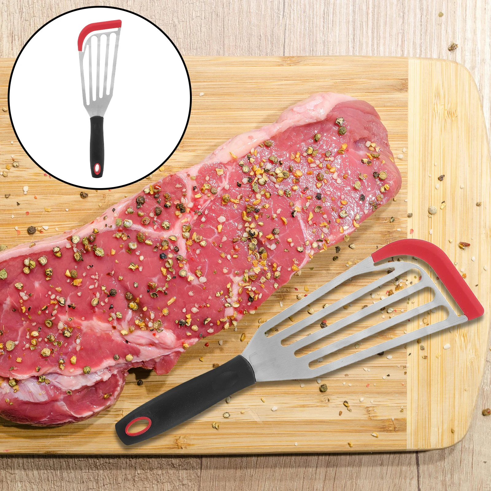 Heat Resistant Silicone Fish Spatula Stainless Steel Kitchen Cooking Flipper Nonstick Frying Spatula for Steak Pancake Fish Eggs
Heat Resistant Silicone Fish Spatula Stainless Steel Kitchen Cooking Flipper Nonstick Frying Spatula for Steak Pancake Fish Eggs