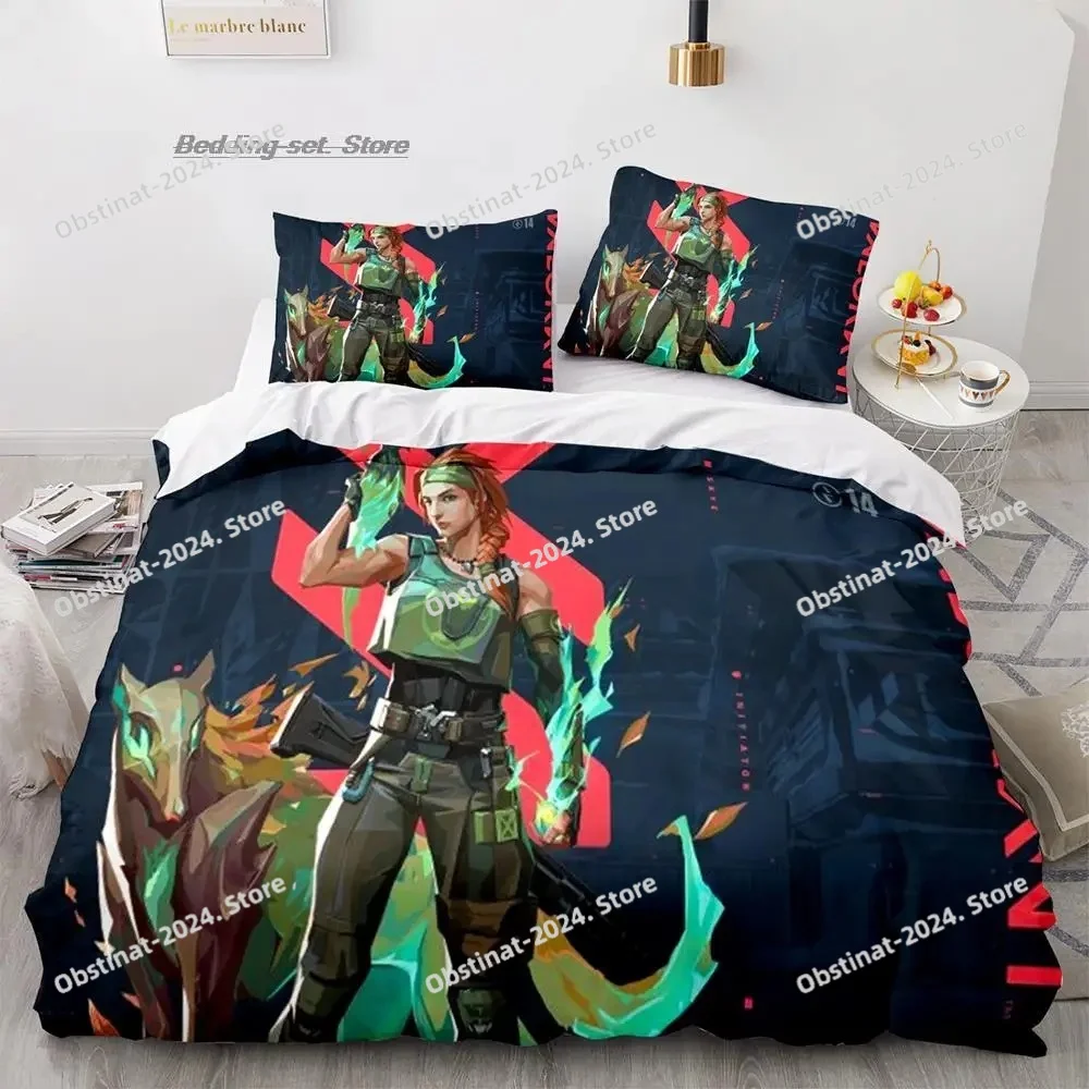 Gaming Valorant Bedding Set Single Twin Full Queen King Size Bed Set Aldult Kid Bedroom Duvetcover Sets 3D Print Anime 034
Gaming Valorant Bedding Set Single Twin Full Queen King Size Bed Set Aldult Kid Bedroom Duvetcover Sets 3D Print Anime 034