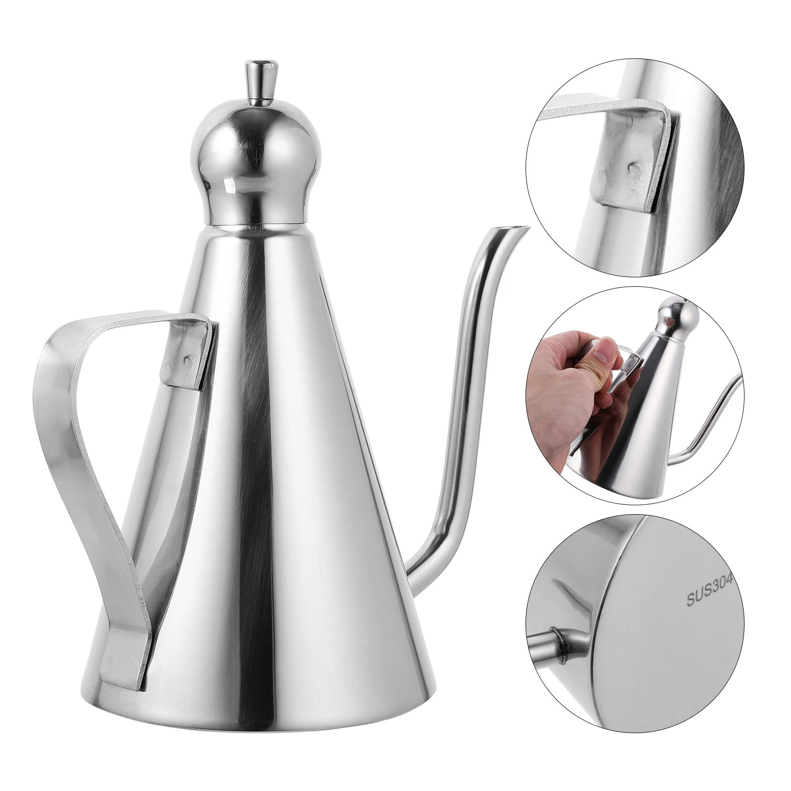 304 Stainless Steel Oil Bottle Vinegar Container Dispenser Tool Non Drip Food Grade Safe Storage Solution
304 Stainless Steel Oil Bottle Vinegar Container Dispenser Tool Non Drip Food Grade Safe Storage Solution