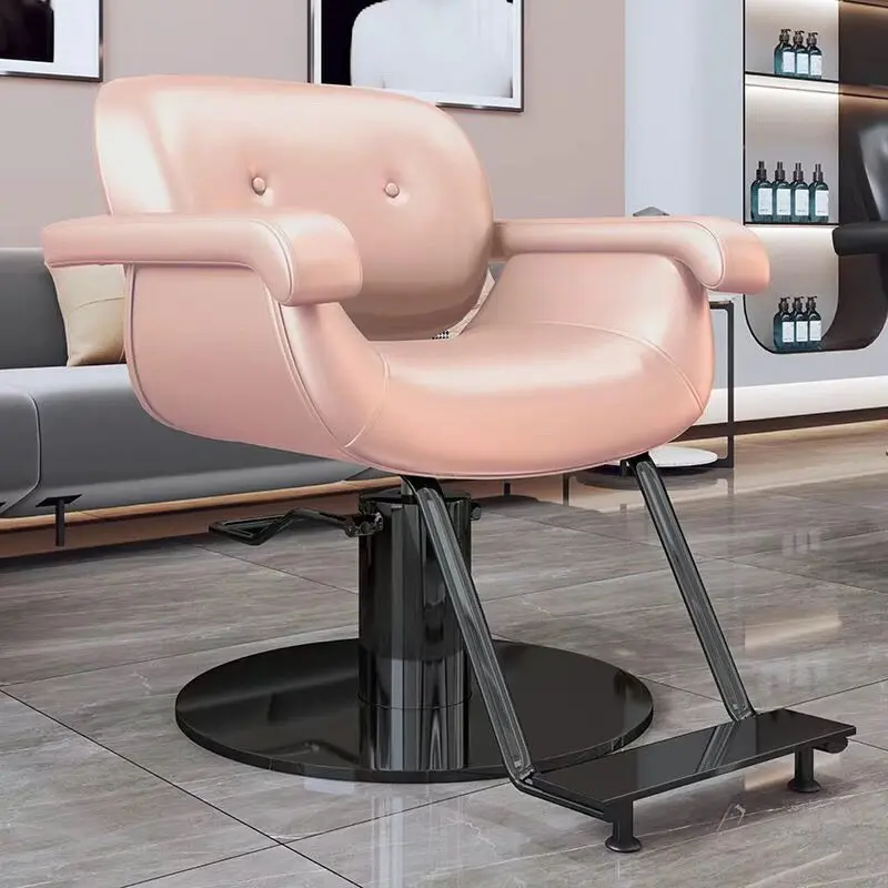 Hair salon barber chair pink elegant stable comfortable hairdresser chair height adjustable chaise coiffeuse salon furniture
Hair salon barber chair pink elegant stable comfortable hairdresser chair height adjustable chaise coiffeuse salon furniture