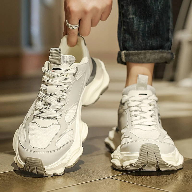 Men's Spring Fashion Sports Shoes Casual Running Thick Bottom Heightening Hong Style Little White Old Dad Shoes Breathable Mesh
Men's Spring Fashion Sports Shoes Casual Running Thick Bottom Heightening Hong Style Little White Old Dad Shoes Breathable Mesh