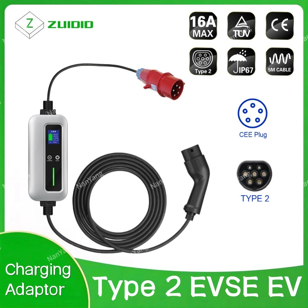Three Phase 16A 11kw portable ev charger level 2 Type 2 evse ev onboard charger 11kw
Three Phase 16A 11kw portable ev charger level 2 Type 2 evse ev onboard charger 11kw