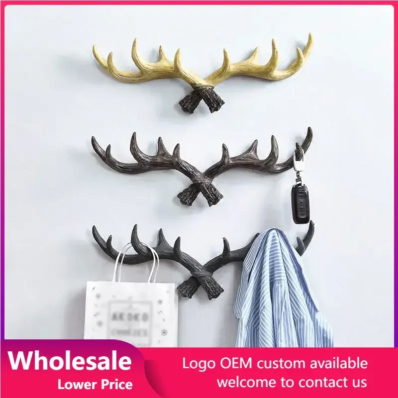 Original Home Resin Deer Antler Decoration Hook Decorative Retro Wall Holder Craft Decor Key Coat Hanger
Original Home Resin Deer Antler Decoration Hook Decorative Retro Wall Holder Craft Decor Key Coat Hanger