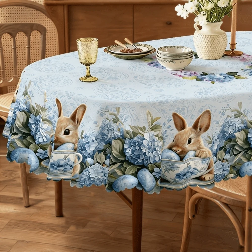 Sweet Floral Tablecloth Embossed Edge Waterproof Desk Decoration Cloth Anti-fouling Rabbit Butterfly Table Mat Holiday Party
Sweet Floral Tablecloth Embossed Edge Waterproof Desk Decoration Cloth Anti-fouling Rabbit Butterfly Table Mat Holiday Party